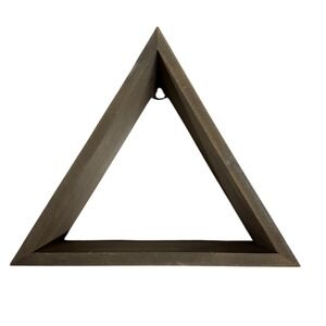 Hobby Lobby Triangle Floating Wall Shelf Decor Display Modern Geometric‎ Gray